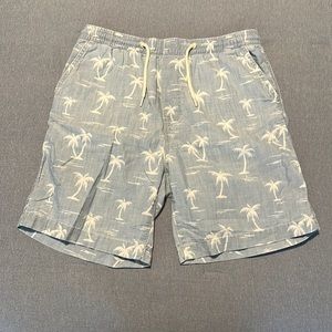 Size small light blue palm tree casual shorts